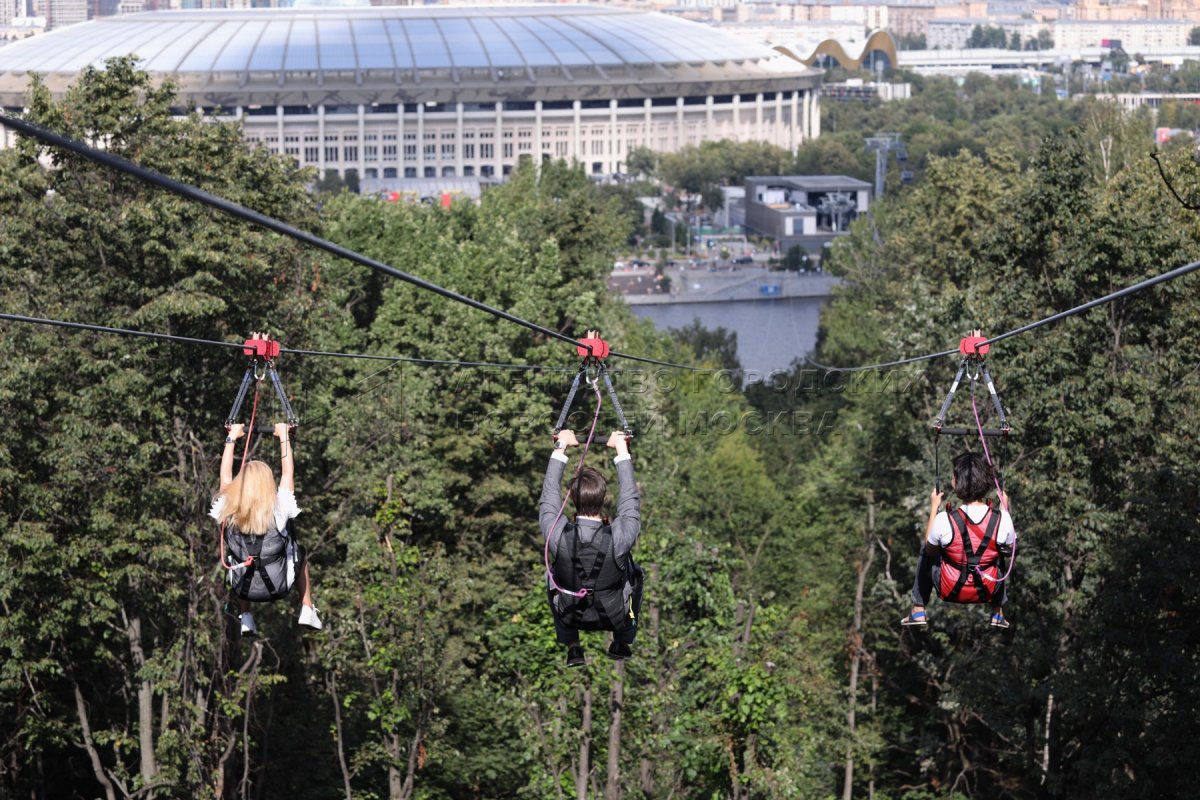 Скайпарк троллей Zipline